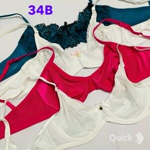 34B - NWT 4 pcs Next Solid Soft Cup Bras